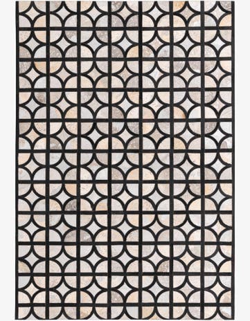 5' 3 x 7' 7 Cowhide Rug