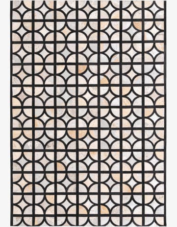 5' 3 x 7' 7 Cowhide Rug