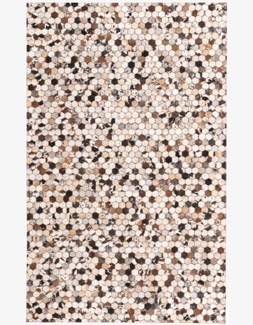 5' 1 x 8' 1 Cowhide Rug
