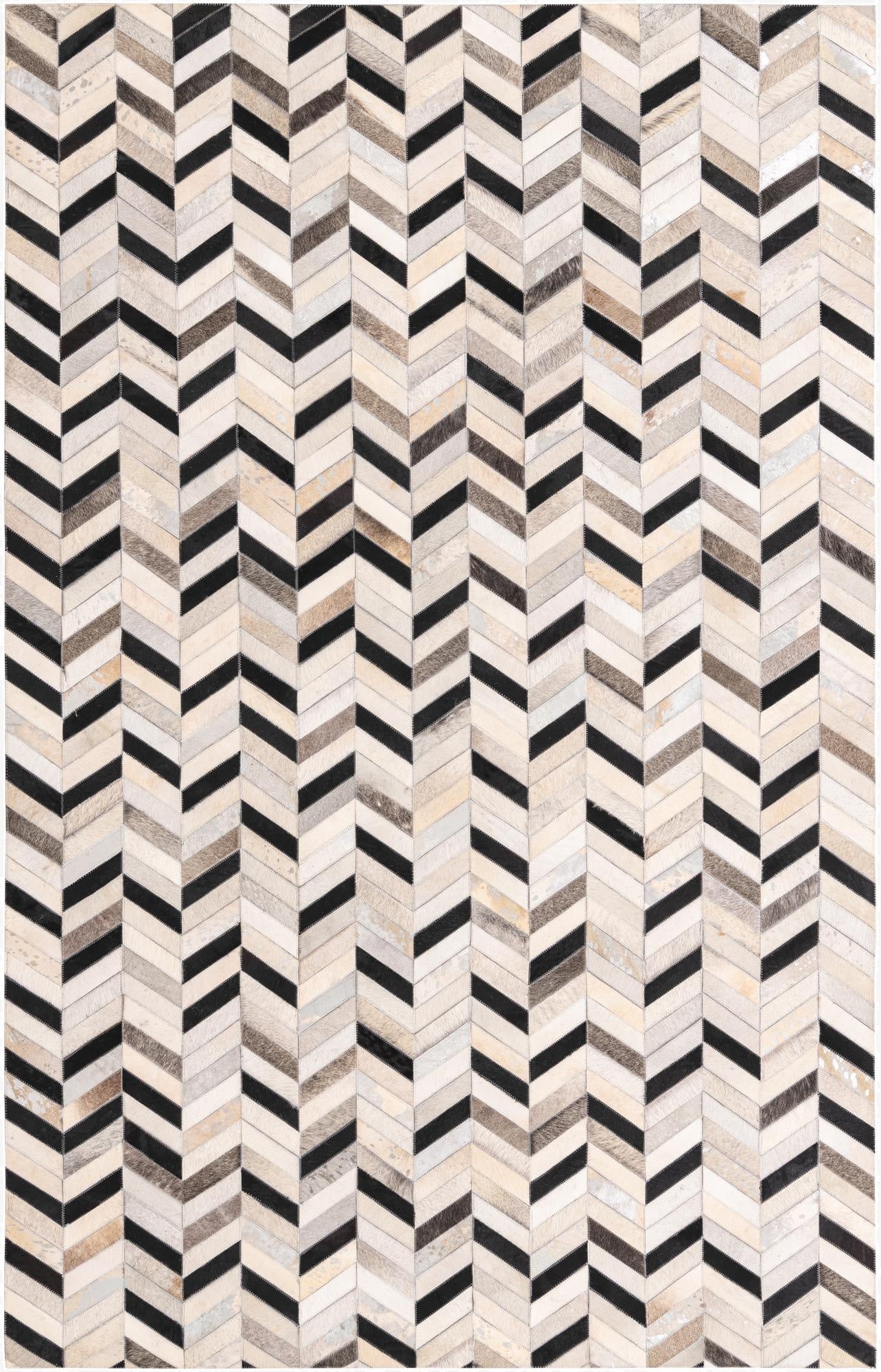 5' 3 x 8' 1 Cowhide Rug