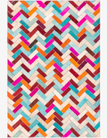 2' 1 x 3' Cowhide Rug