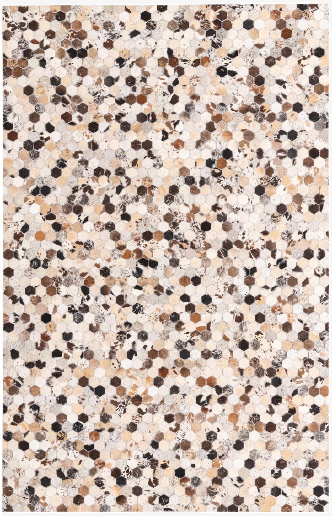 5' 1 x 7' 10 Cowhide Rug