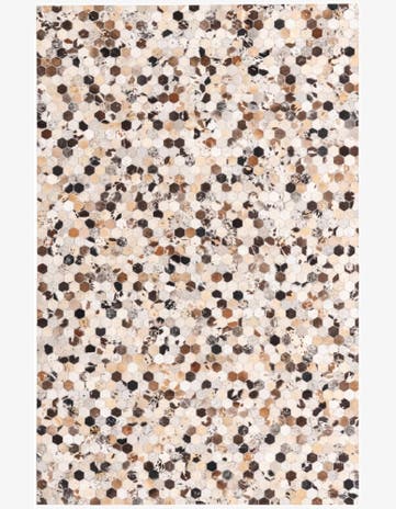 5' 1 x 7' 10 Cowhide Rug