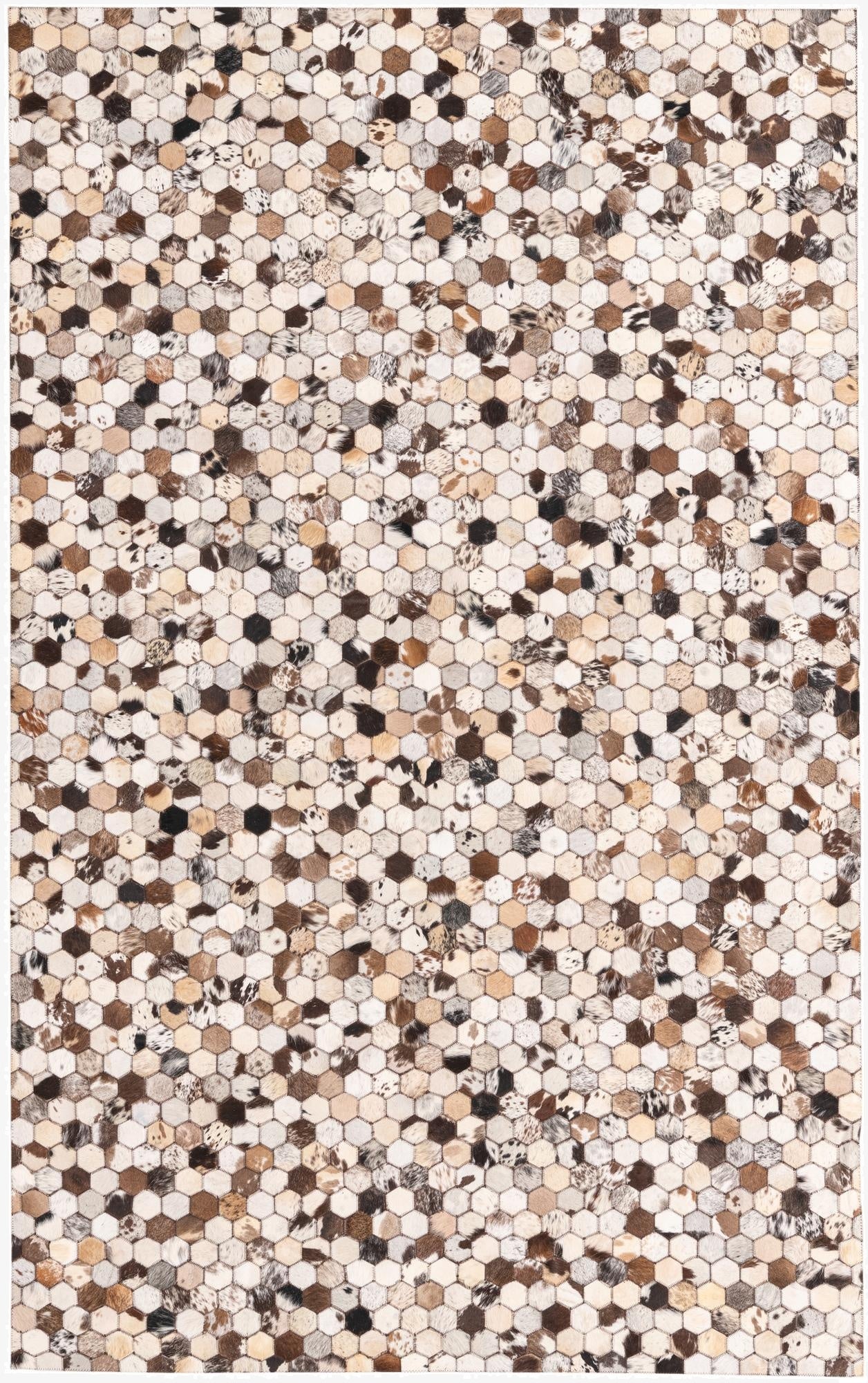 5' 1 x 8' 2 Cowhide Rug