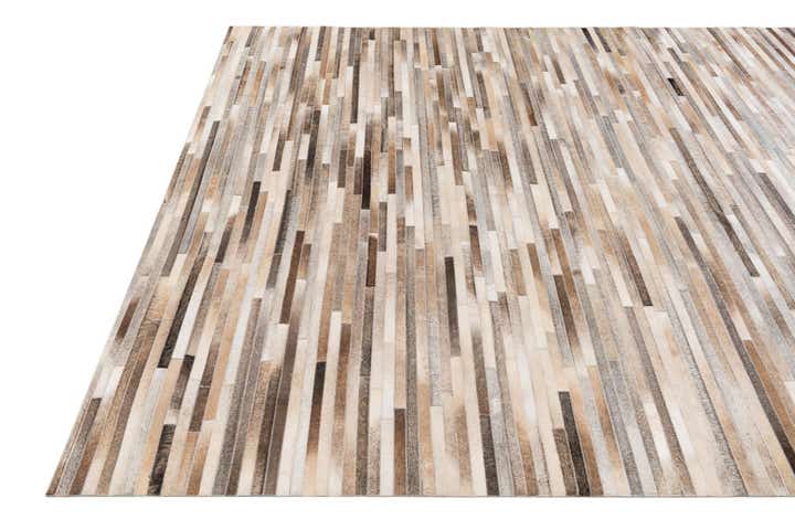 7' 11 x 9' 10 Cowhide Stocks Rug