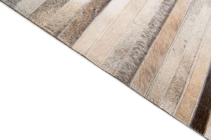 7' 11 x 9' 10 Cowhide Stocks Rug