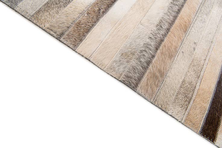 Detail image of 7' 11 x 9' 10 Cowhide Stocks Rug