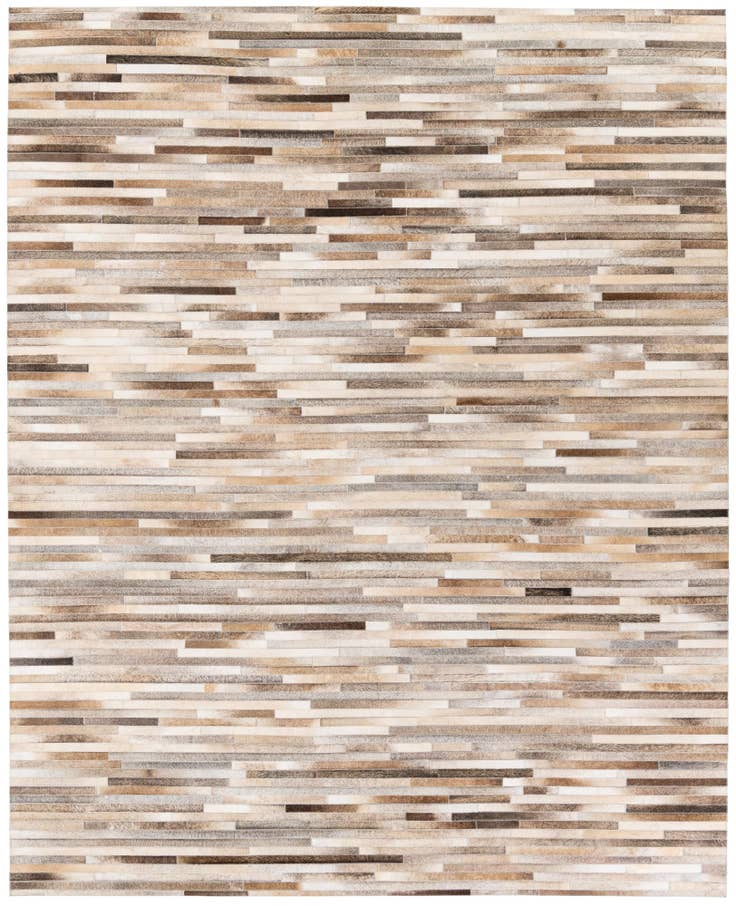 Detail image of 7' 11 x 9' 10 Cowhide Stocks Rug
