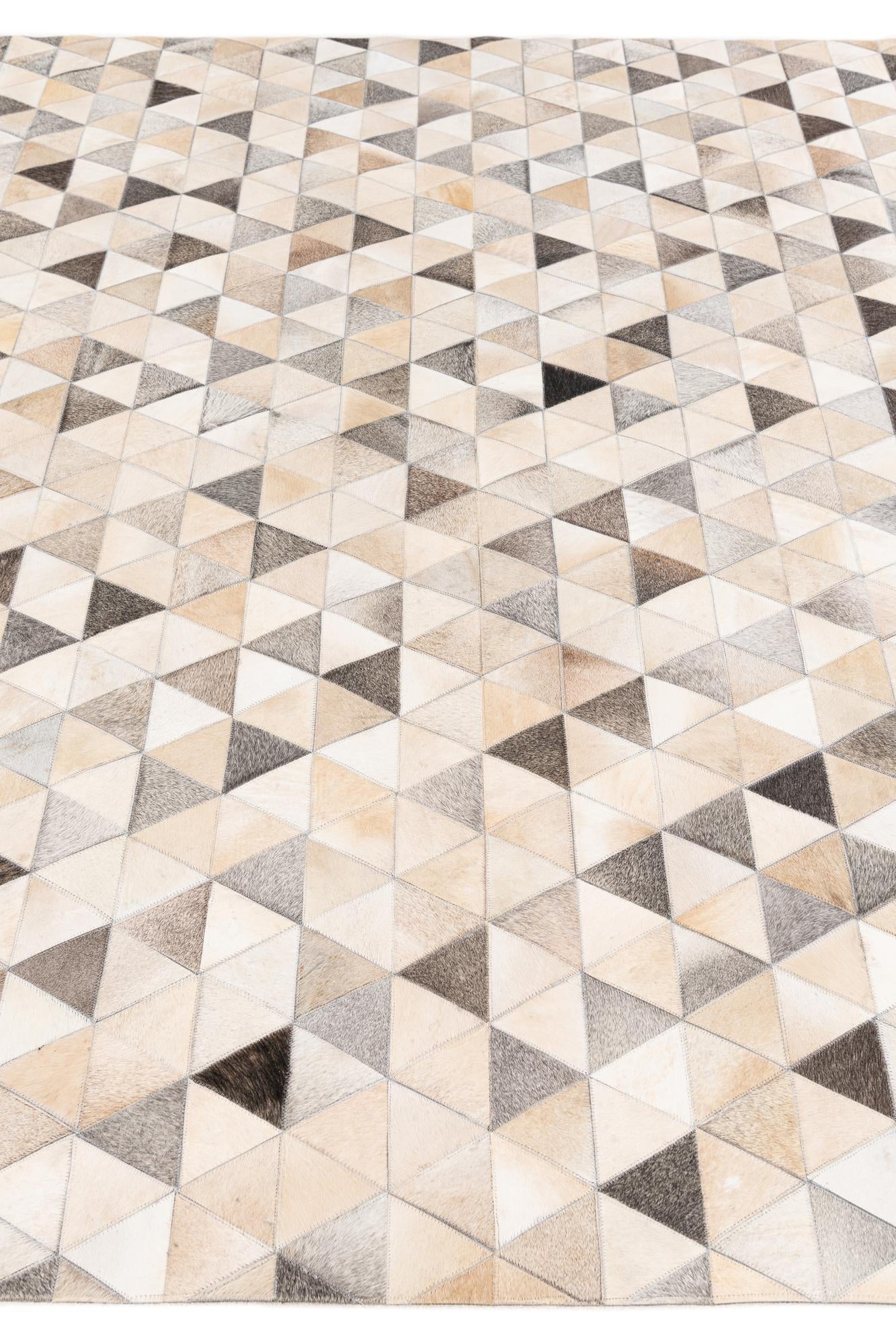 7' 11 x 10' Cowhide Stocks Rug