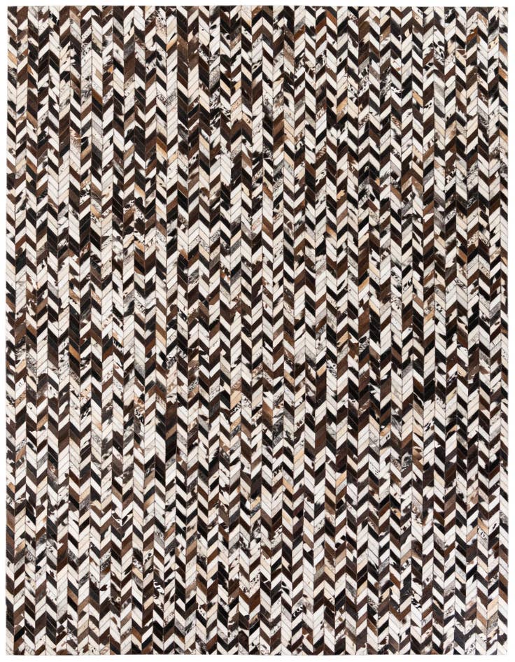 Detail image of 7' 7 x 9' 11 Cowhide Stocks Rug