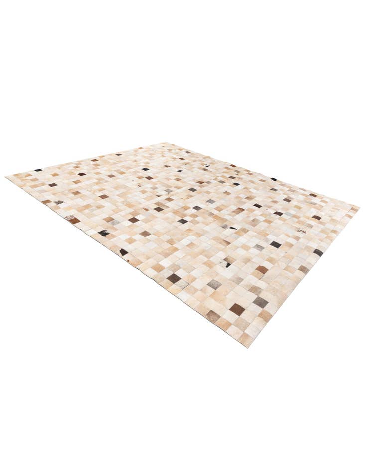 Detail image of 8' 1 x 9' 9 Cowhide Stocks Rug