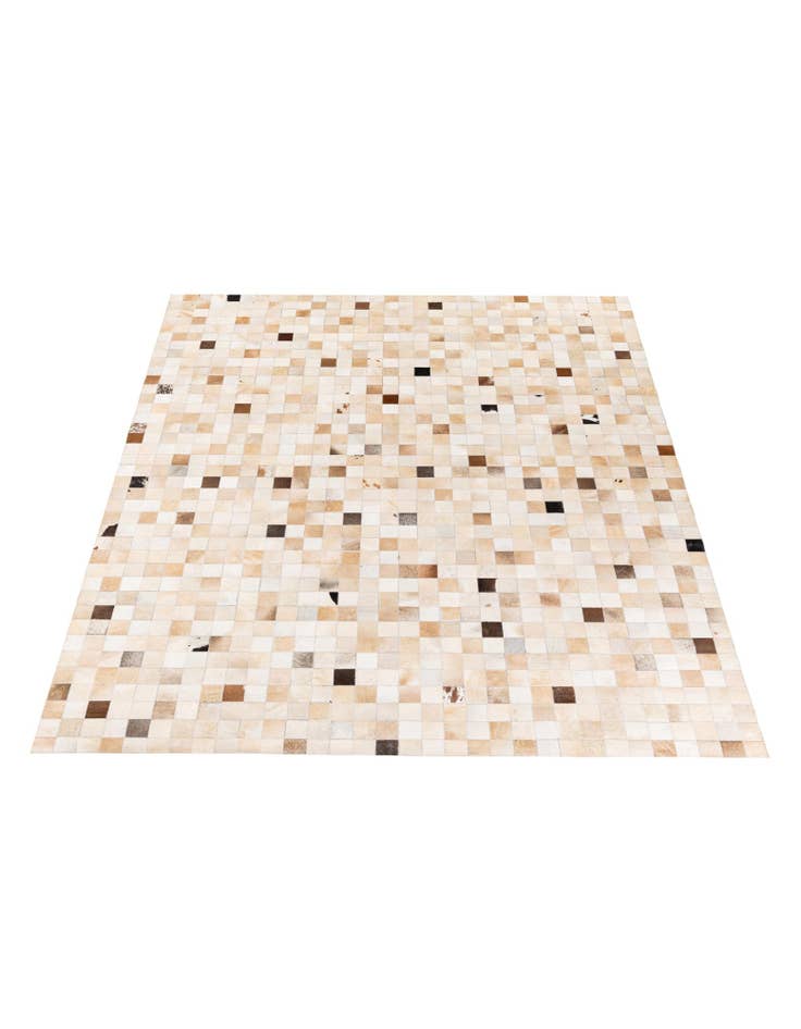 Detail image of 8' 1 x 9' 9 Cowhide Stocks Rug