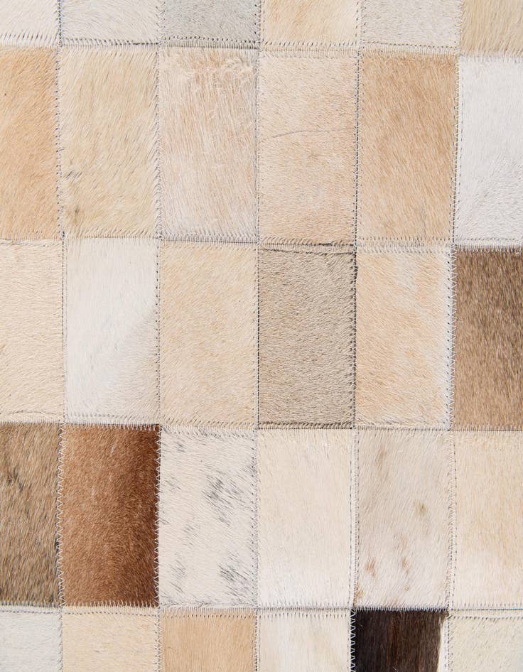 Detail image of 8' 1 x 9' 9 Cowhide Stocks Rug