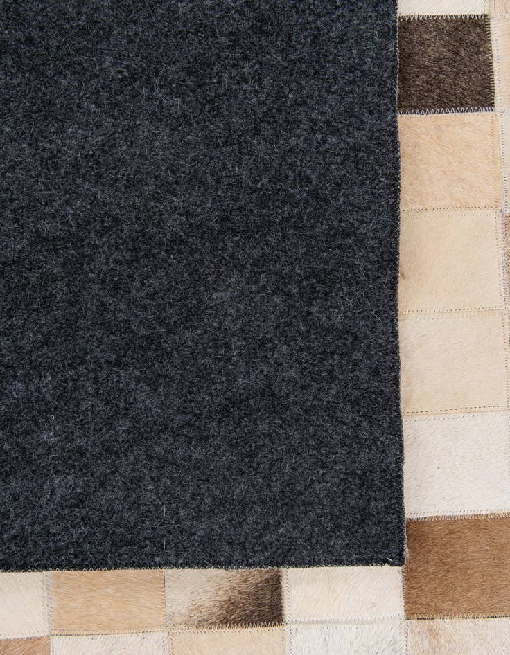 Detail image of 8' 1 x 9' 9 Cowhide Stocks Rug