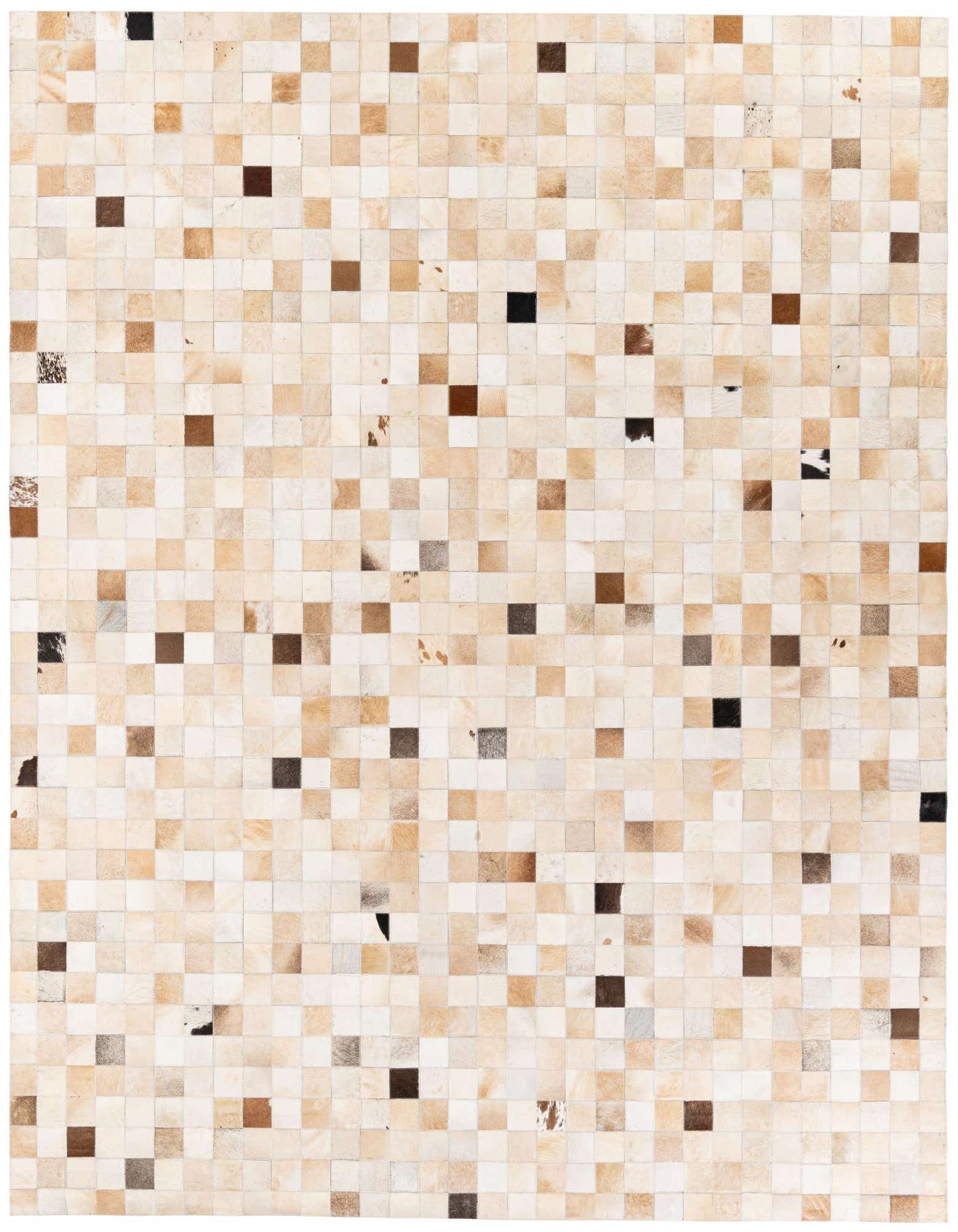 8' 1 x 9' 9 Cowhide Stocks Rug