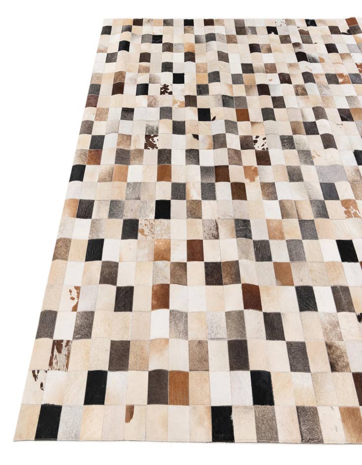 Detail image of 8' x 9' 11 Cowhide Stocks Rug