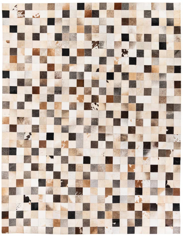 Detail image of 8' x 9' 11 Cowhide Stocks Rug