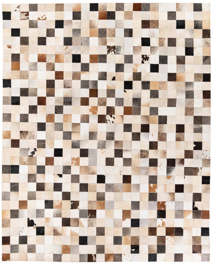 Detail image of 8' x 9' 11 Cowhide Stocks Rug