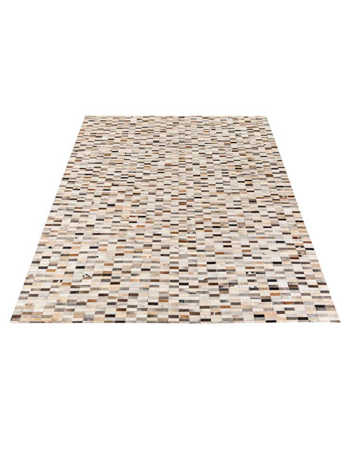 7' 11 x 9' 10 Cowhide Stocks Rug