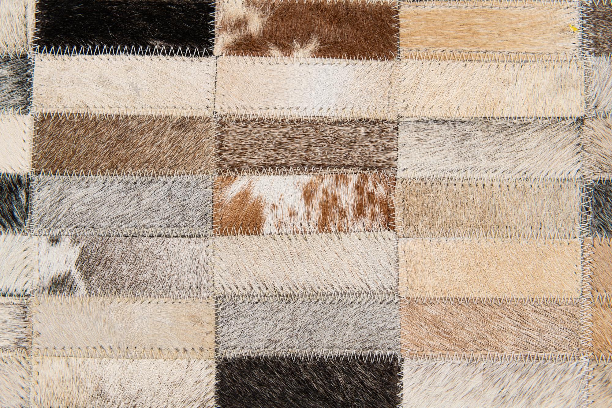 7' 11 x 9' 10 Cowhide Stocks Rug