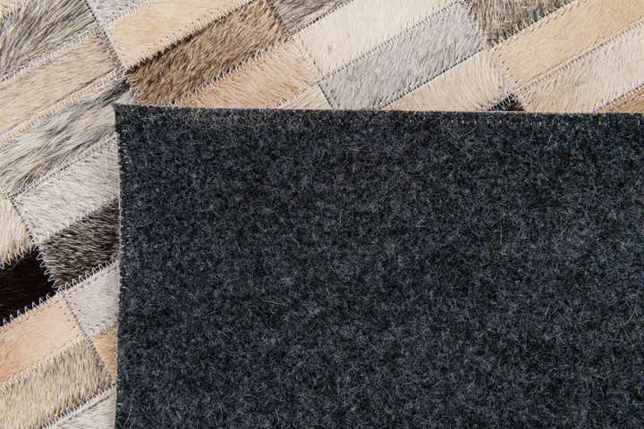 7' 11 x 9' 10 Cowhide Stocks Rug