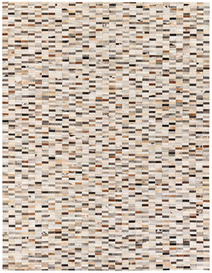 Detail image of 7' 11 x 9' 10 Cowhide Stocks Rug