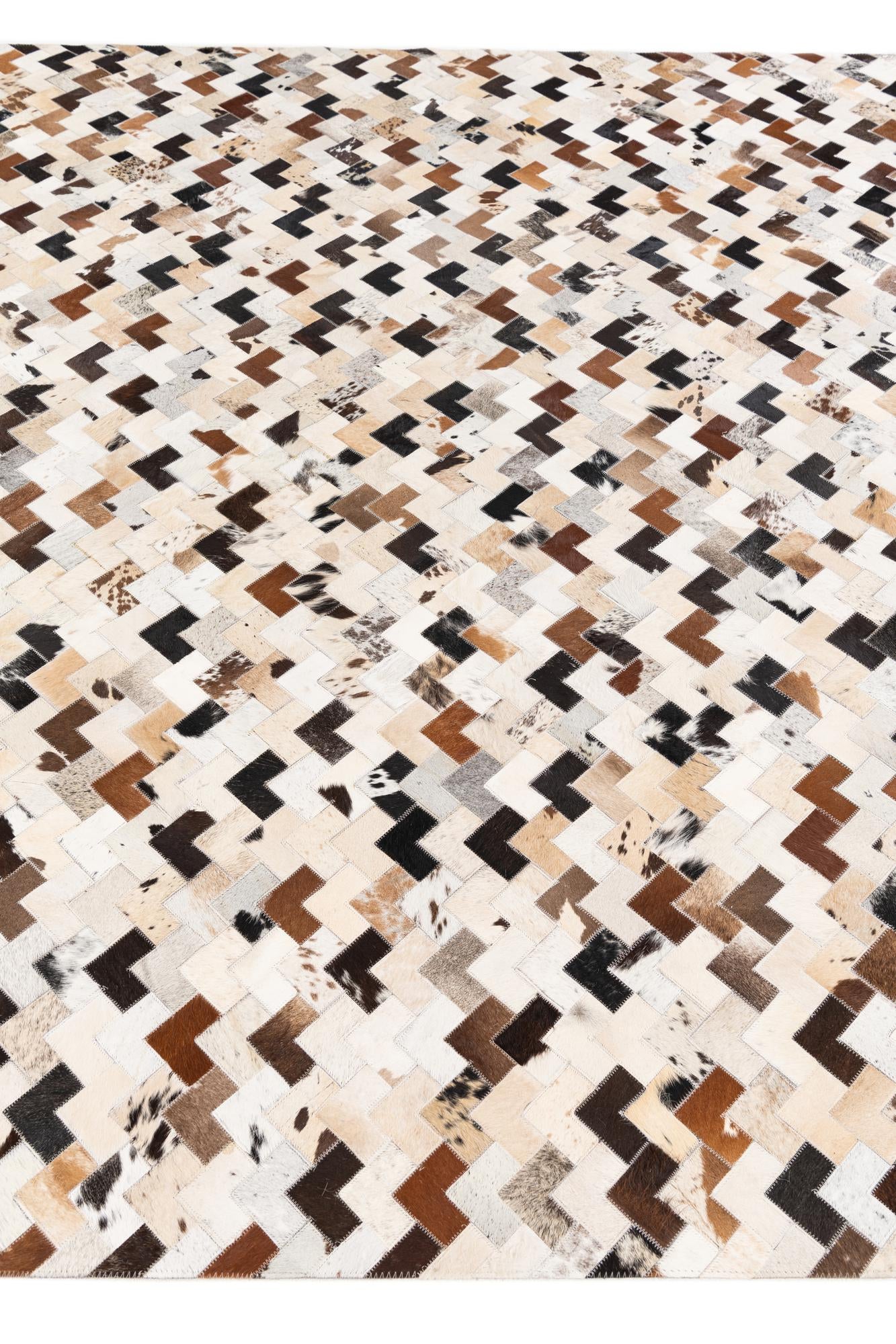 7' 11 x 9' 11 Cowhide Stocks Rug
