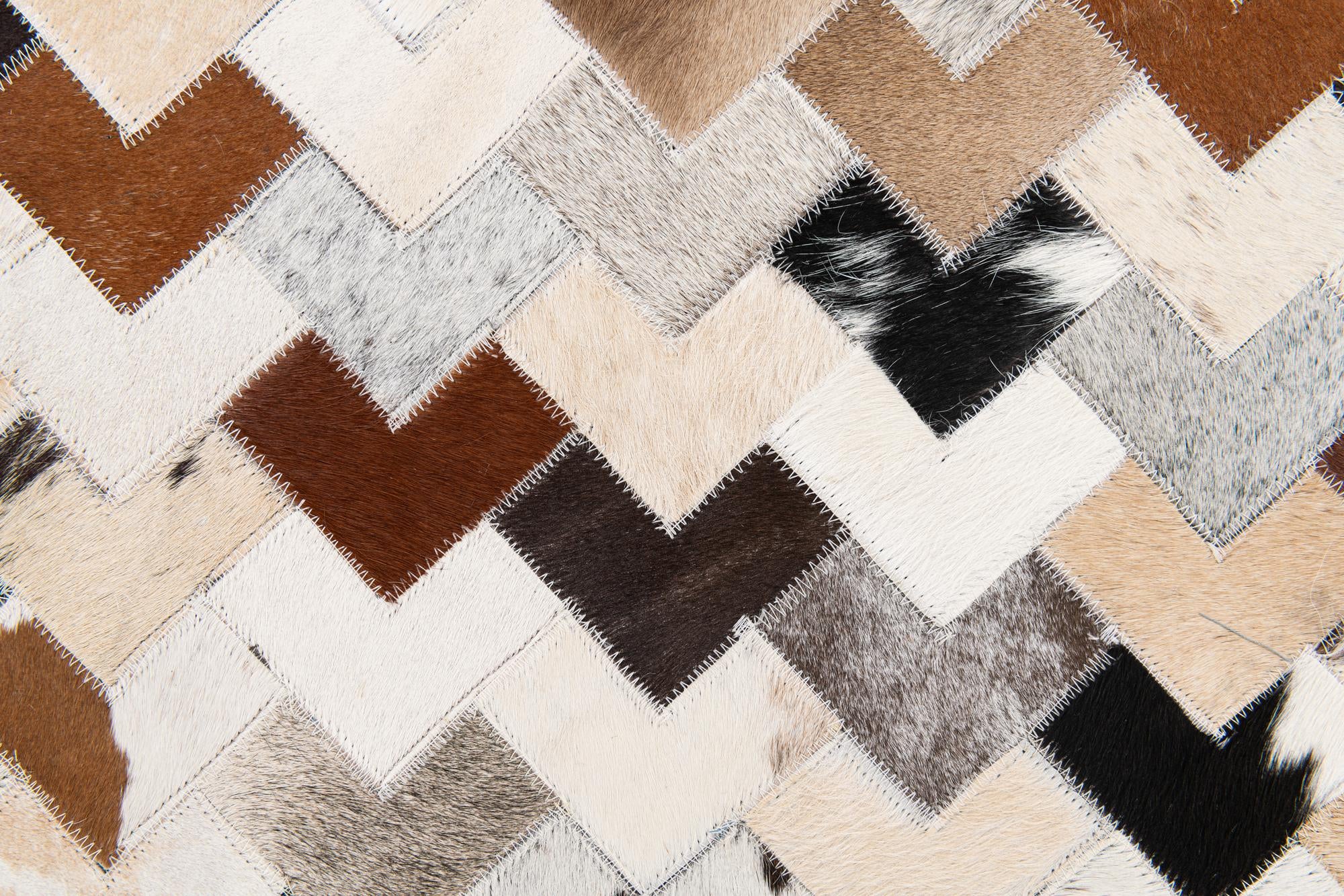 7' 11 x 9' 11 Cowhide Stocks Rug