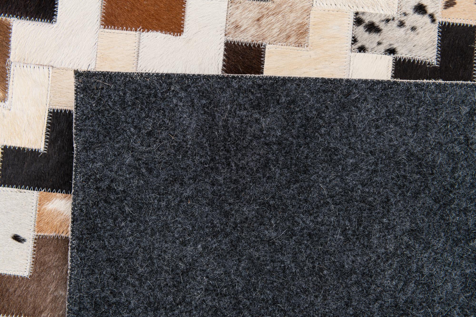 7' 11 x 9' 11 Cowhide Stocks Rug