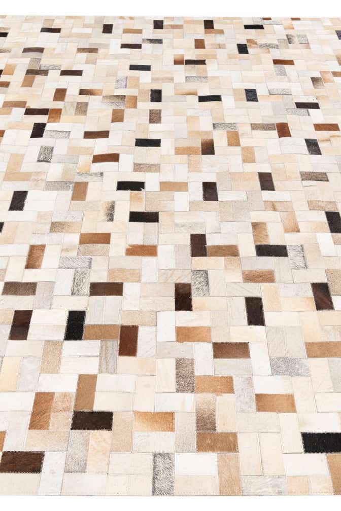 7' 11 x 9' 10 Cowhide Stocks Rug