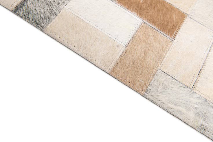Detail image of 7' 11 x 9' 10 Cowhide Stocks Rug