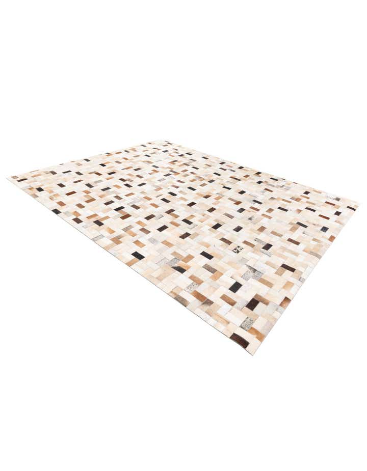 7' 11 x 9' 10 Cowhide Stocks Rug
