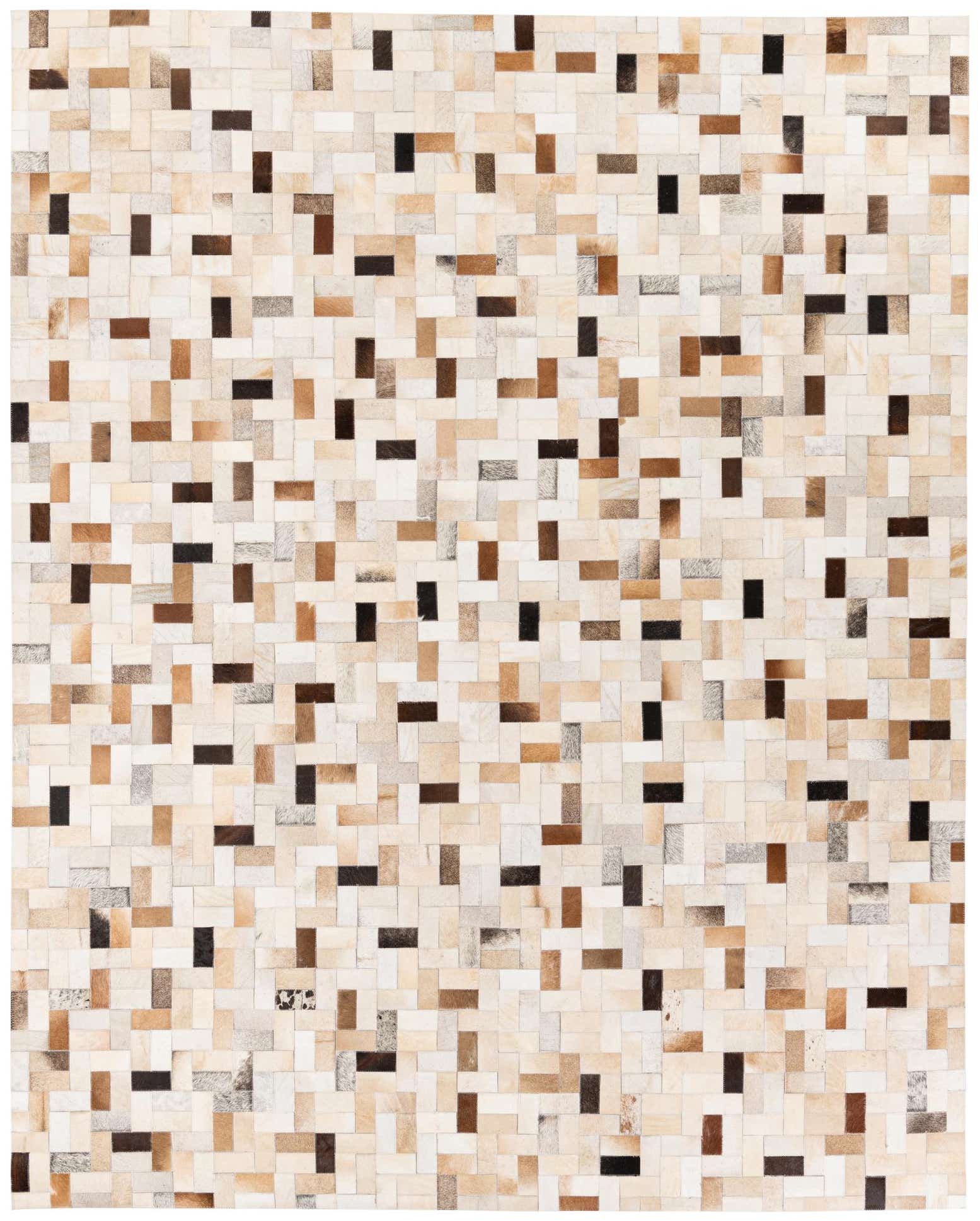7' 11 x 9' 10 Cowhide Stocks Rug