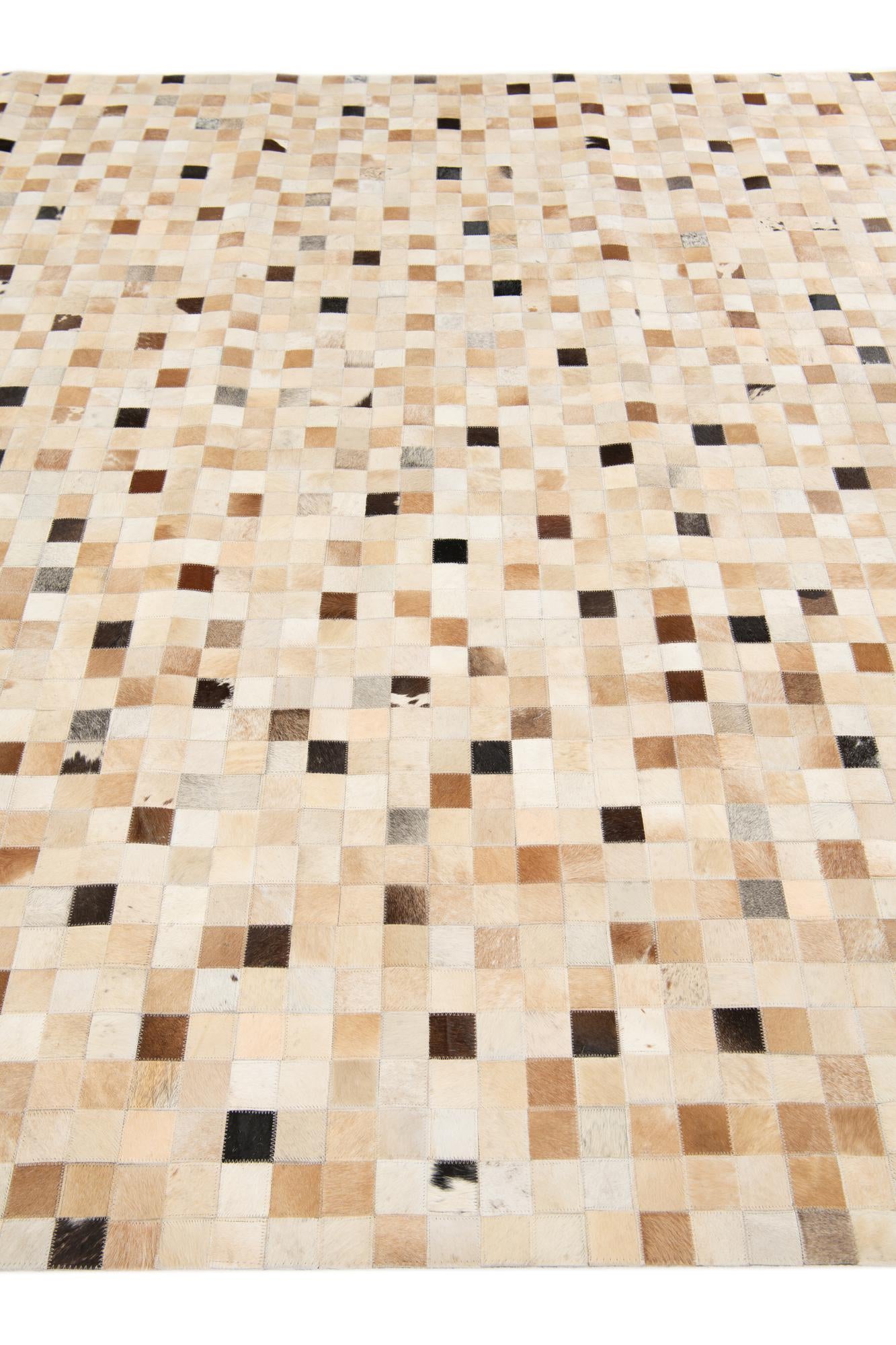 8' x 9' 9 Cowhide Stocks Rug