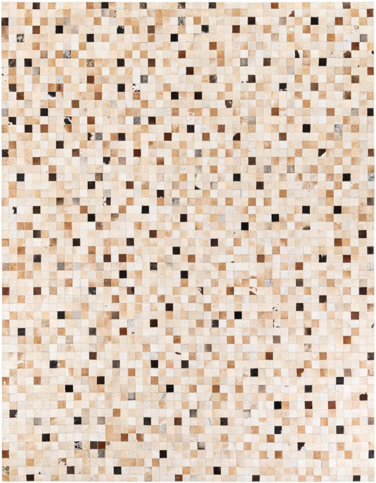 Detail image of 8' x 9' 9 Cowhide Stocks Rug