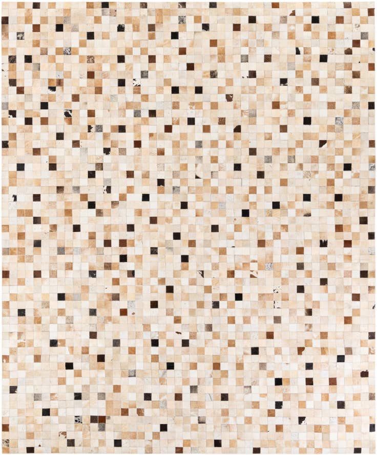 Detail image of 8' x 9' 9 Cowhide Stocks Rug