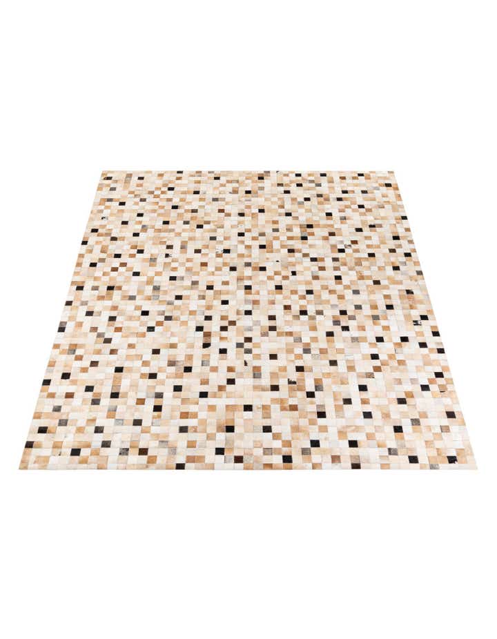 7' 11 x 9' 10 Cowhide Stocks Rug