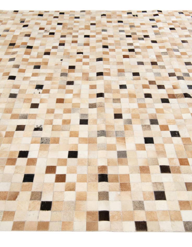 Detail image of 7' 11 x 9' 10 Cowhide Stocks Rug