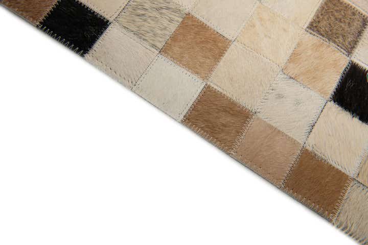 7' 11 x 9' 10 Cowhide Stocks Rug
