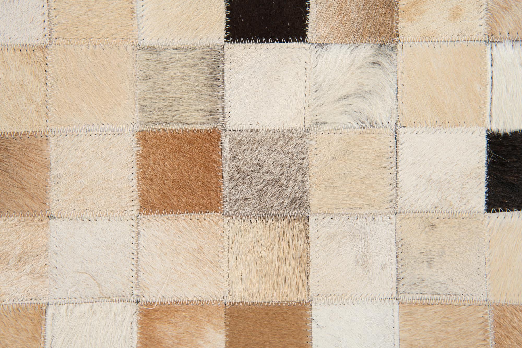 7' 11 x 9' 10 Cowhide Stocks Rug