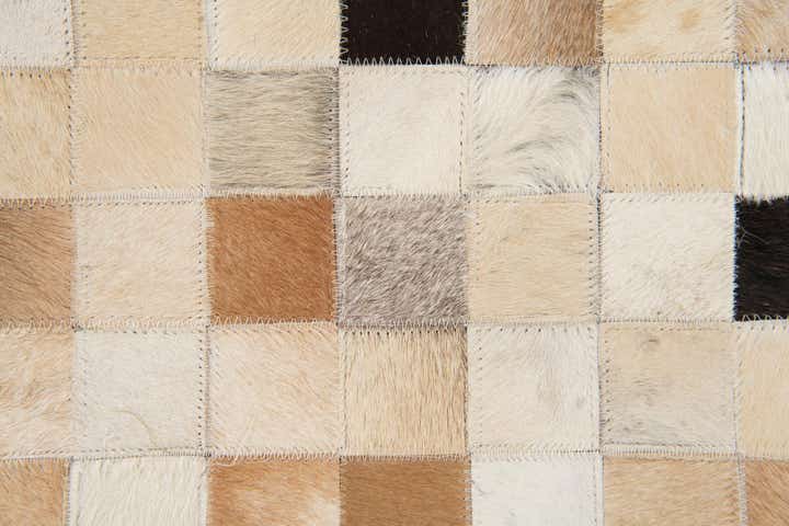 7' 11 x 9' 10 Cowhide Stocks Rug