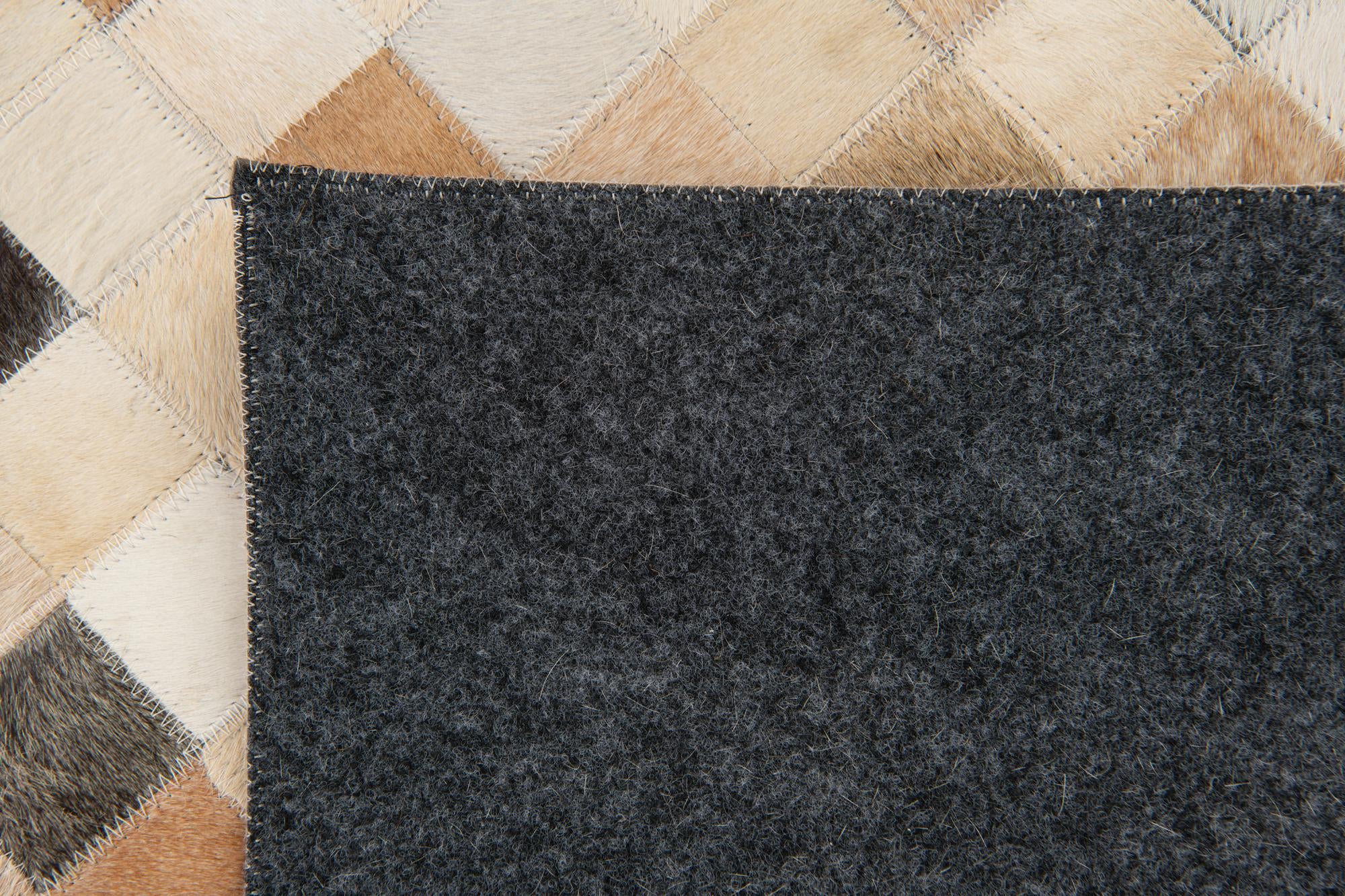 7' 11 x 9' 10 Cowhide Stocks Rug