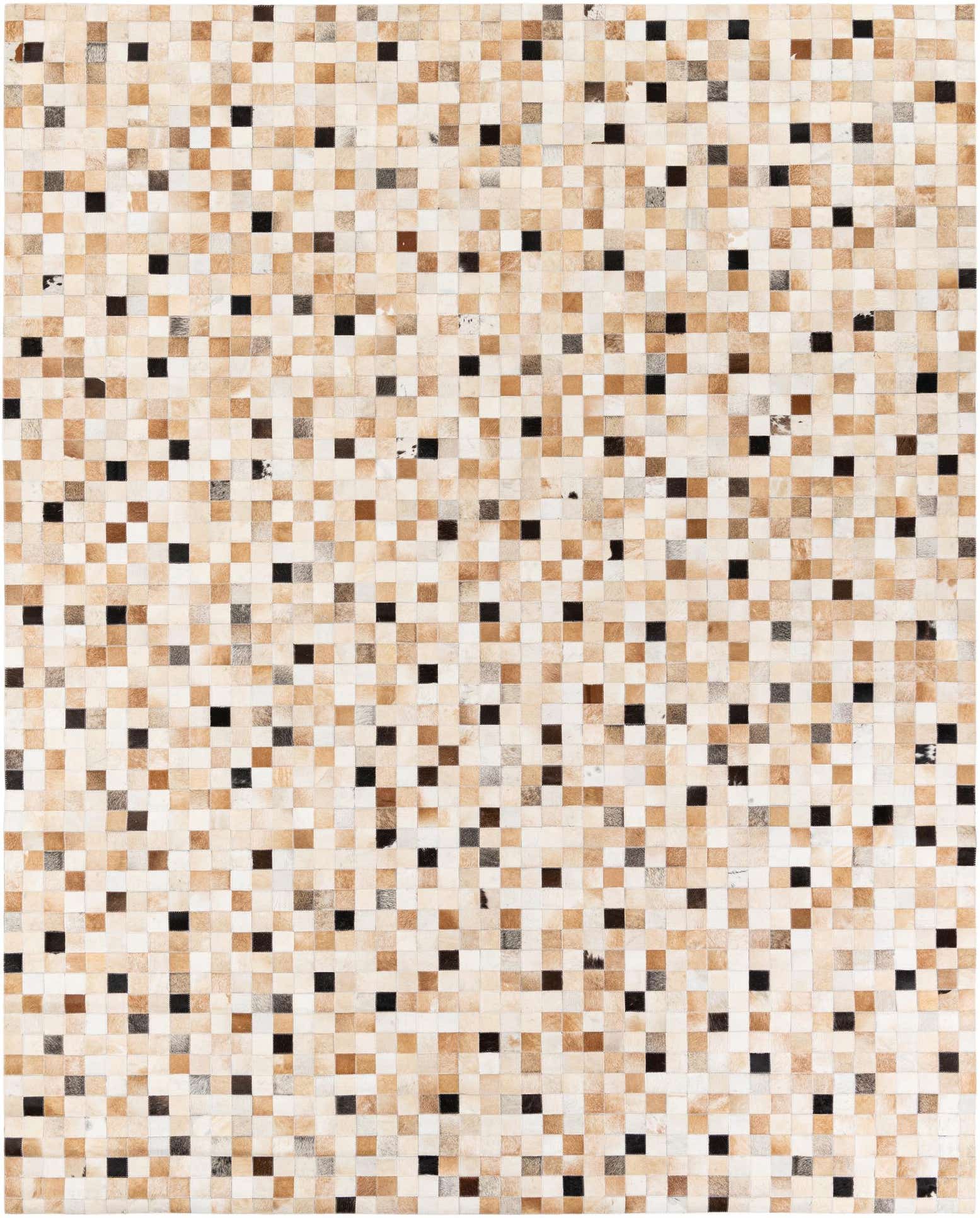 7' 11 x 9' 10 Cowhide Stocks Rug