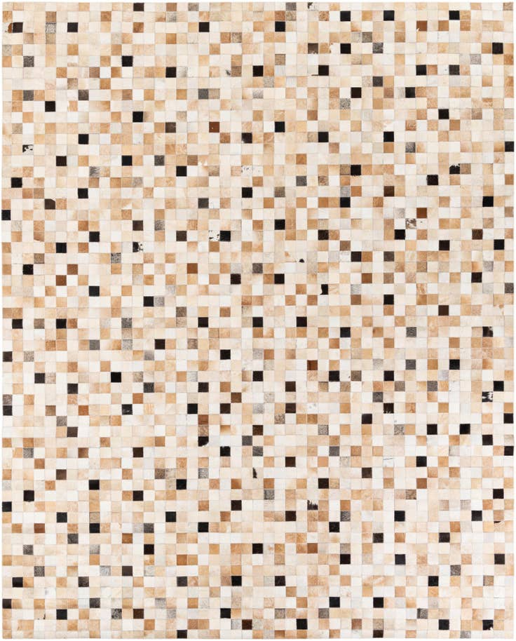 Detail image of 7' 11 x 9' 10 Cowhide Stocks Rug