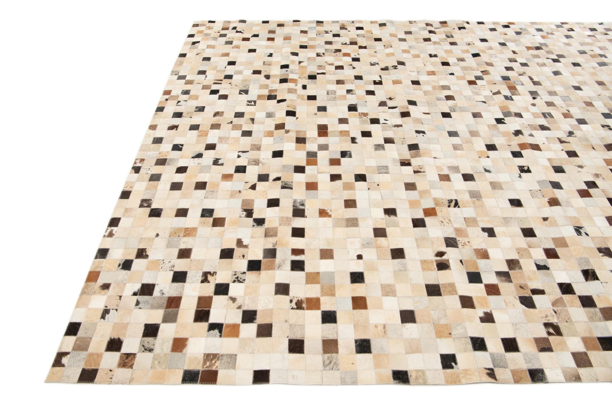 8' x 9' 11 Cowhide Stocks Rug