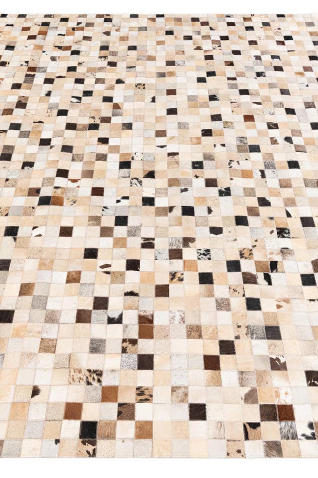 Detail image of 8' 1 x 9' 11 Cowhide Stocks Rug