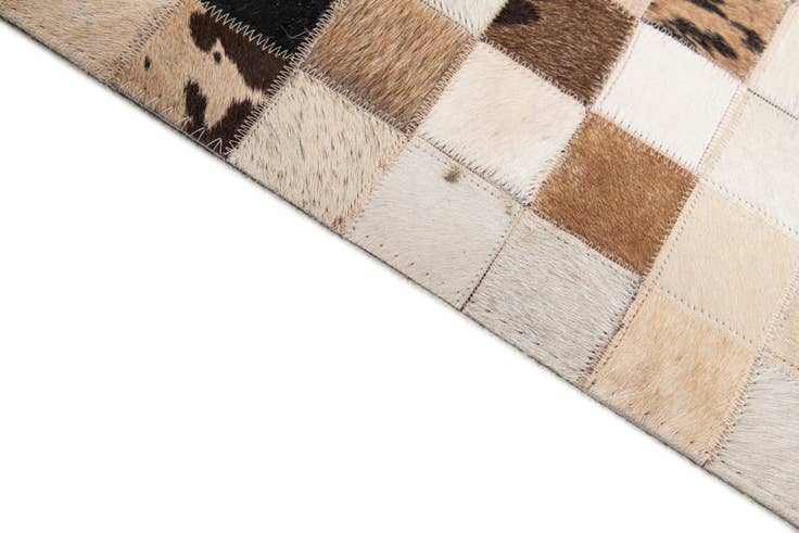 Detail image of 8' 1 x 9' 11 Cowhide Stocks Rug