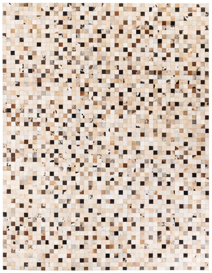 Detail image of 8' 1 x 9' 11 Cowhide Stocks Rug