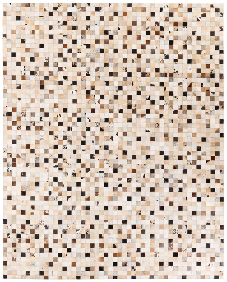 Detail image of 8' 1 x 9' 11 Cowhide Stocks Rug