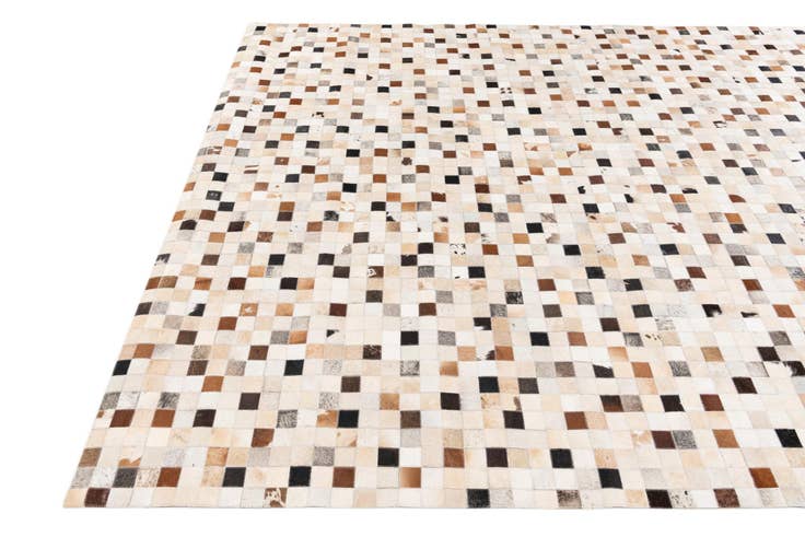 Detail image of 8' x 9' 9 Cowhide Stocks Rug